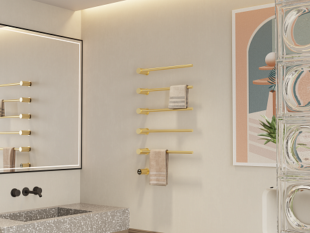 Аккорд П5 500х800 электро Полотенцесушитель TERMINUS Брашированное золото Кузнецк - фото 5 Аккорд П5 500х800 электро Полотенцесушитель TERMINUS Брашированное золото Кузнецк - фото 5