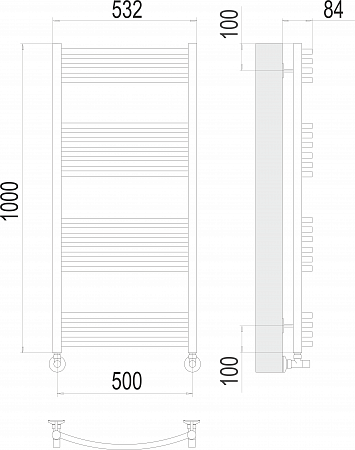 Классик П20 500х1000 Полотенцесушитель  TERMINUS Кузнецк - фото 3